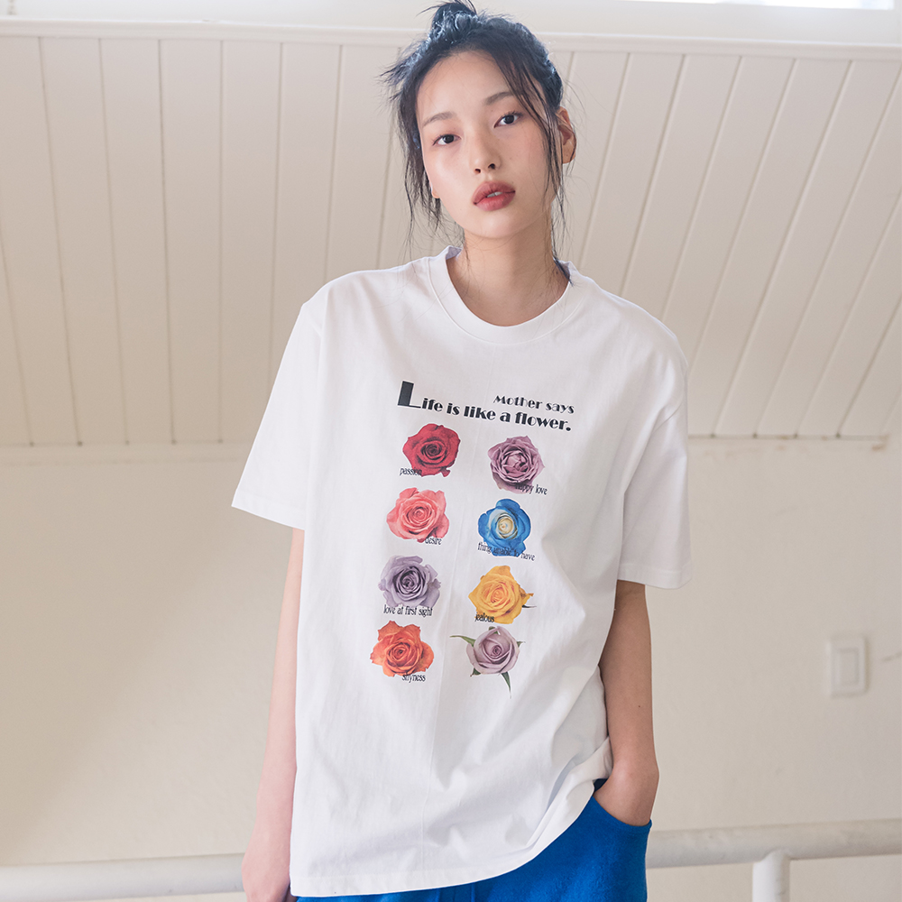 ROSE ARCHIVE S/S TEE(WHITE)