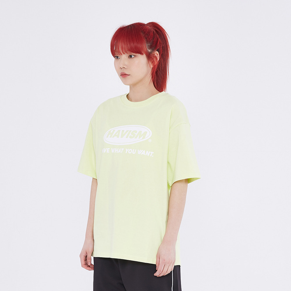 20 SIGNATURE FRONT LOGO S/S TEE(LIME)