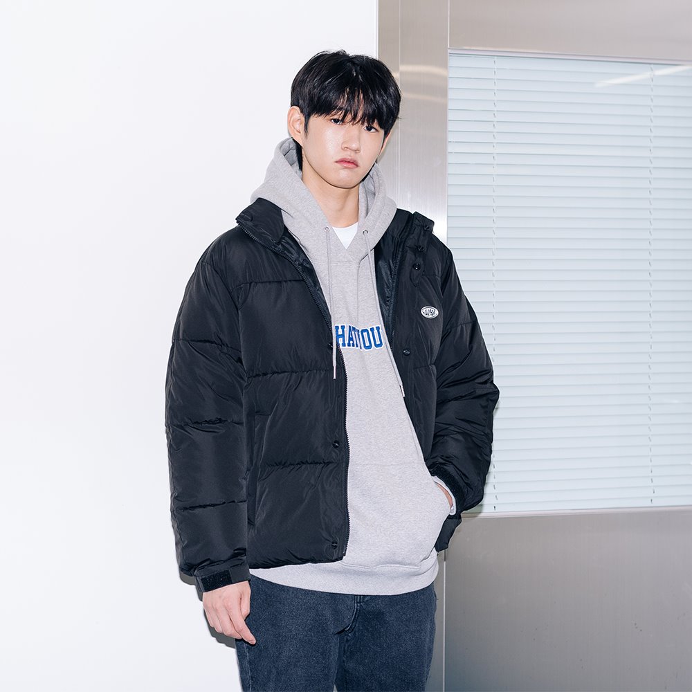 CLEARLABEL PUFFY JACKET(BLACK)